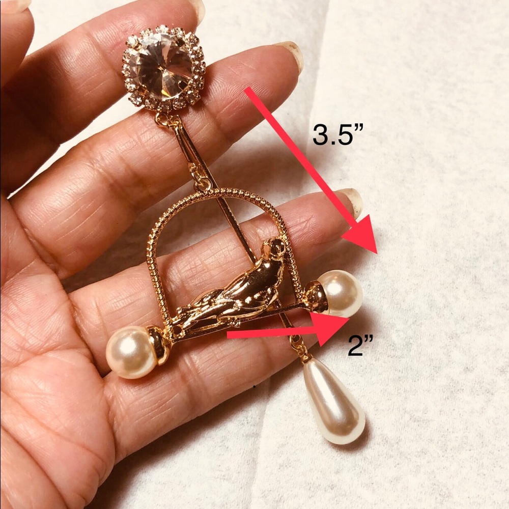 Birdcage massive piercing earrings - Picture 2 of 5